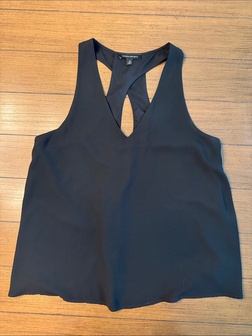 Banana Republic Black V-Neck Racerback